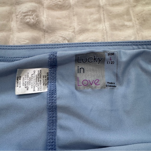 Lucky in Love Large Blue Pleated Skort Skirt ~ Tennis Pickleball Athletic - Picture 8 of 8